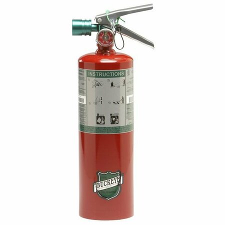 BUCKEYE 5 lb. Halotron Fire Extinguisher 70510 - UL Rated 5B:C - Rechargeable Untagged 47270510
